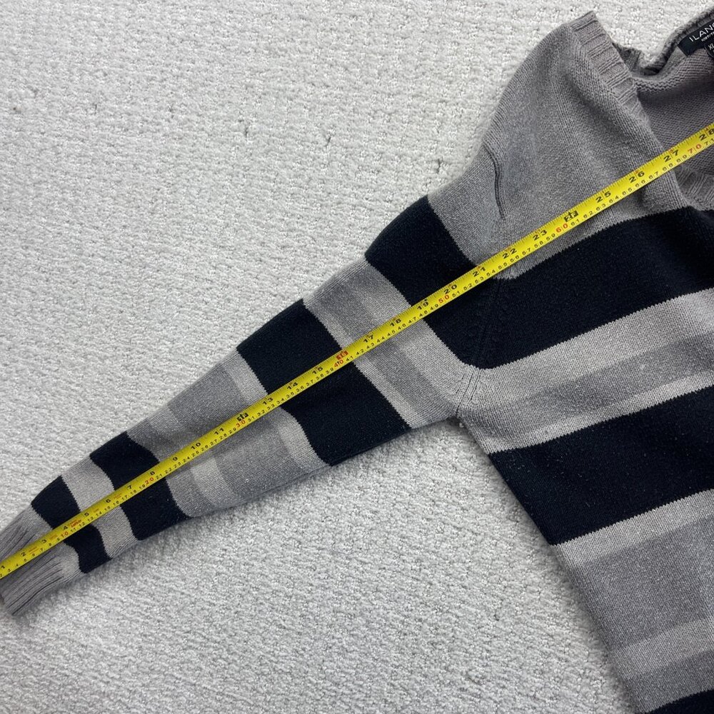 Lot x2 Bulk Striped Pullover Sweater Knit Red  / Grey Women Sz XL Preppy Cozy - Picture 15 of 16